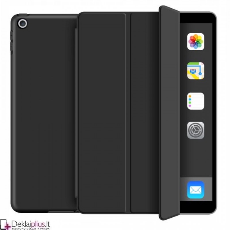 Smart soft dirbtinės odos dėklas - juodas (Ipad 10.2 (2019/2020/2021) Smart soft dirbtinės odos dėklas - juodas (Ipad 10.2 (2019/2020/2021)